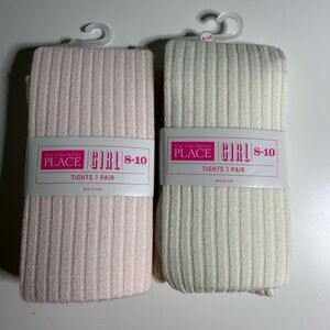 The Children's Place girls Ribbed Tights sz 8-10 new